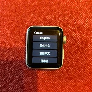 Apple Watch Series 3 plus 7 bands 38 mm aluminum case